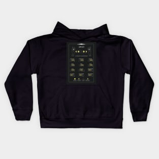 2023 Lunar Calendar, Moon Phase Calendar Kids Hoodie